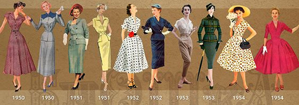 Women in 1950s clothing