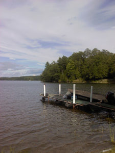 image of water with dock