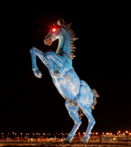 Denver airport horse sculpture