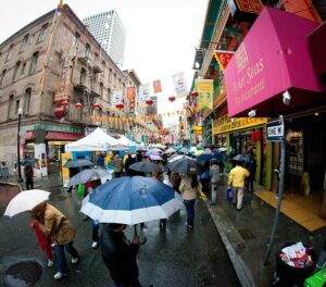 Rainy day in Chinatown
